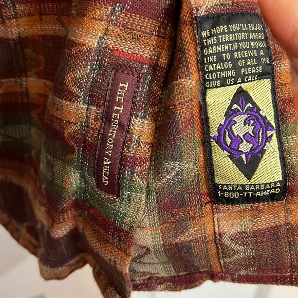 The Territory Ahead Vintage Western Flannel - Size Large - Picture 9 of 9